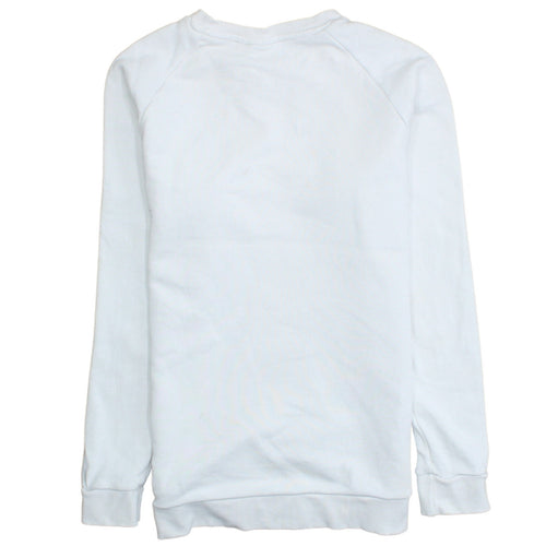 Adidas Men's White Crew Neck Pullover Sweatshirt Size M