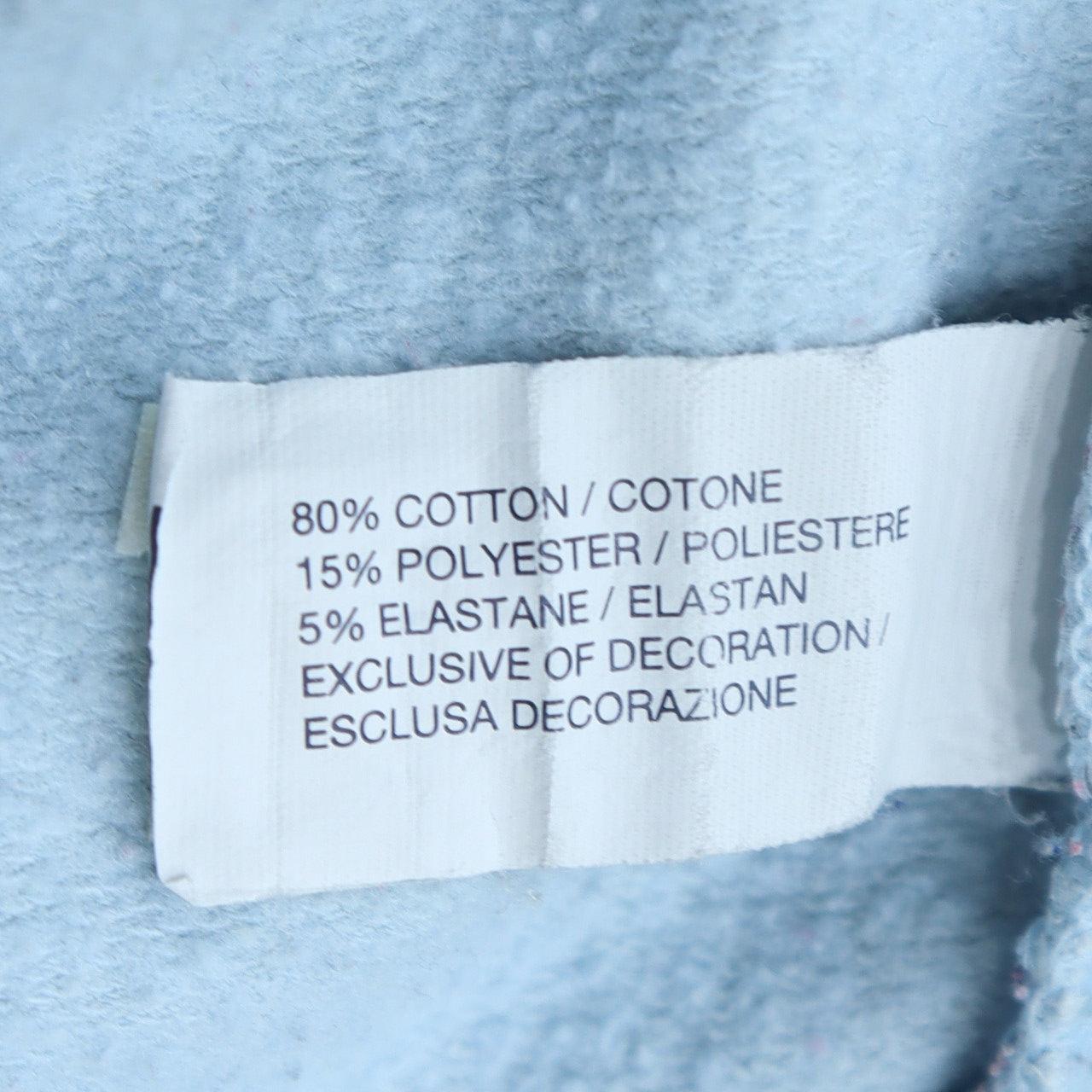 GAP Women Blue Pullover Hoodie Size L Cotton Blend Stretch Casual
