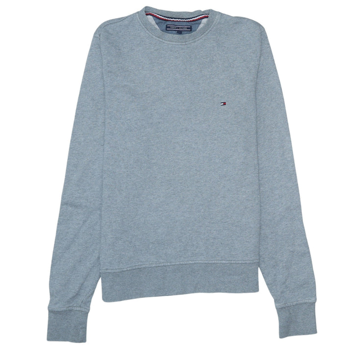 Tommy Hilfiger Men's Grey Small Crew Neck Pullover Sweatshirt