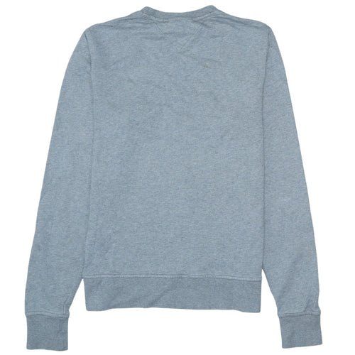Tommy Hilfiger Men's Grey Small Crew Neck Pullover Sweatshirt