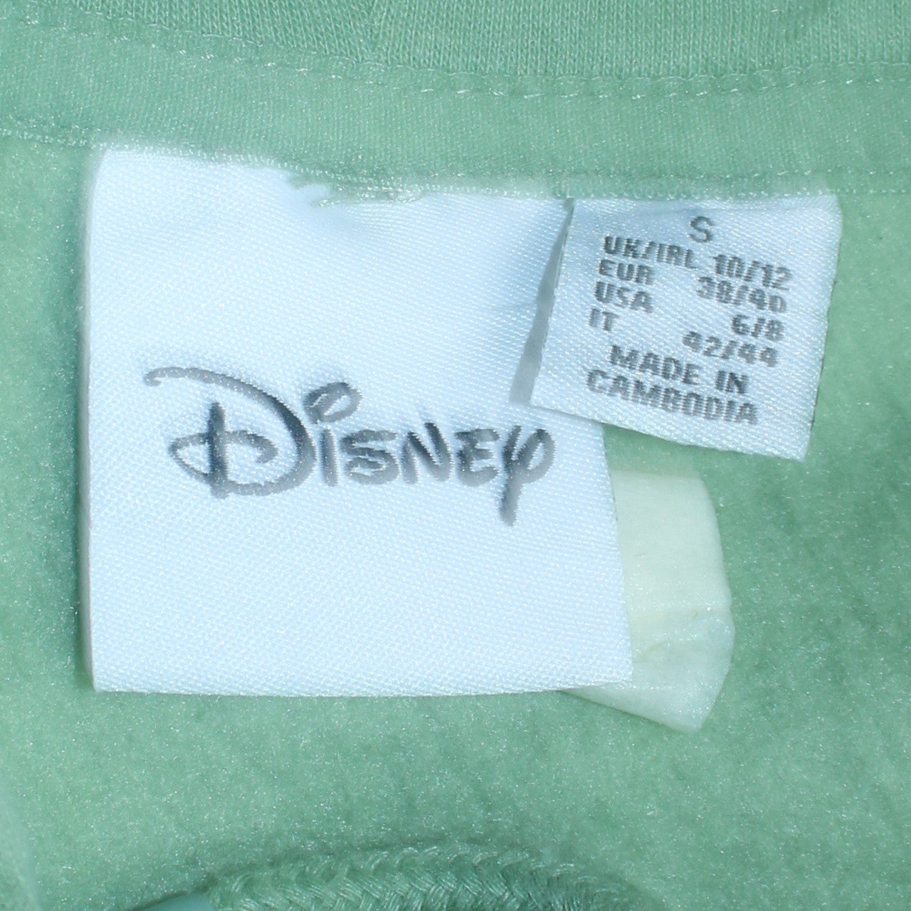 Disney Womens Green Simba Hoodie Small 10/12 Pullover Cotton Blend