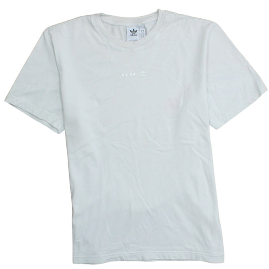 Adidas Men's White Cotton Regular Fit Crew Neck T-Shirt Size M