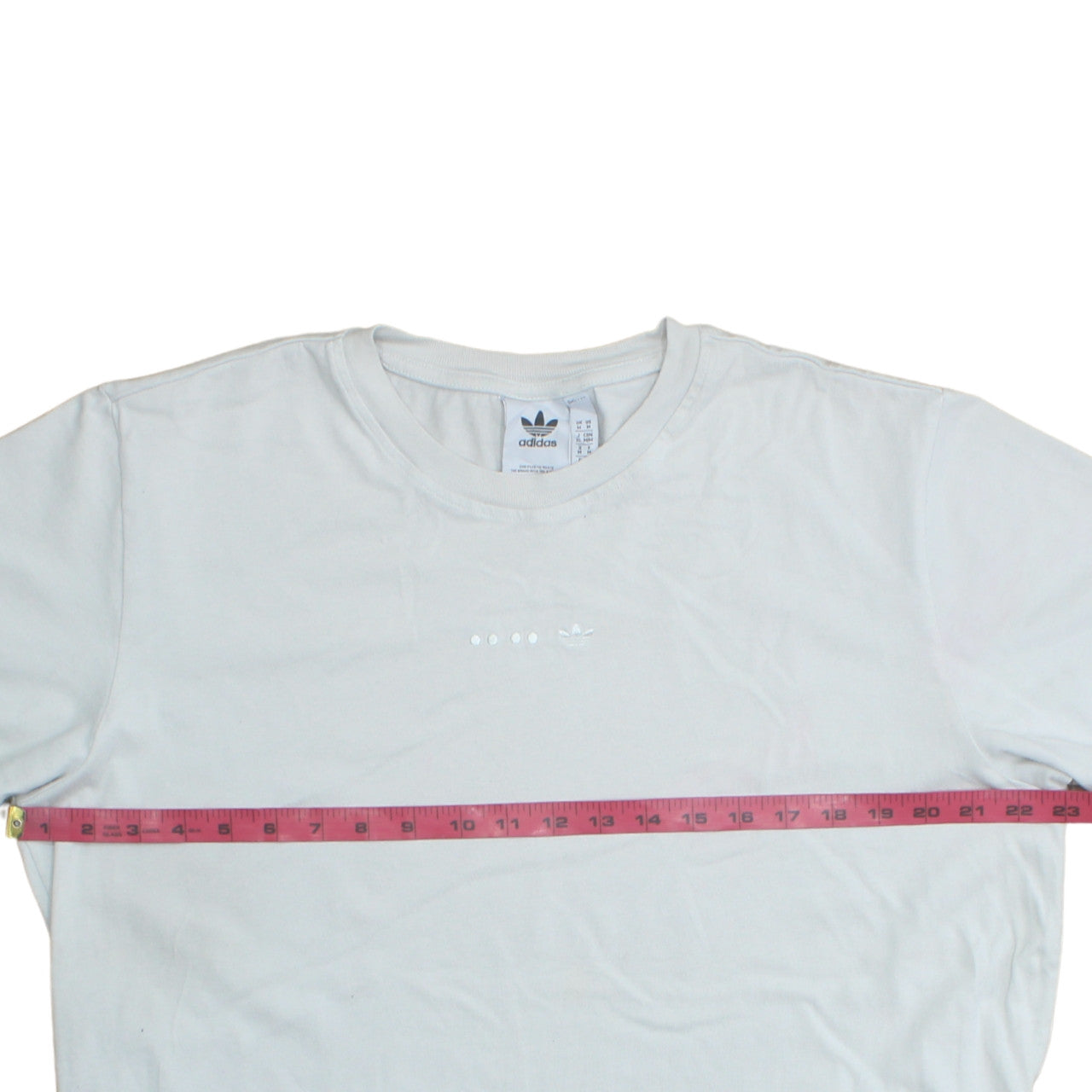 Adidas Men's White Cotton Regular Fit Crew Neck T-Shirt Size M