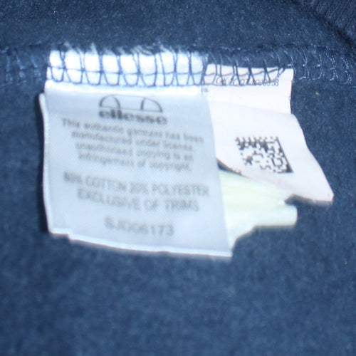 Ellesse Mens Blue Colour Block Crew Neck Sweatshirt Size S