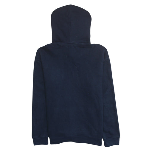 Hollister Men's Blue Pullover Hoodie M Logo Graphic Fleece Sweatshirt