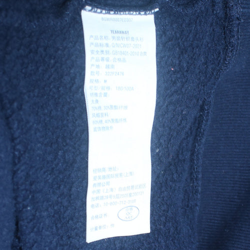 Hollister Men's Blue Pullover Hoodie M Logo Graphic Fleece Sweatshirt