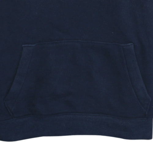 Hollister Men's Blue Pullover Hoodie M Logo Graphic Fleece Sweatshirt