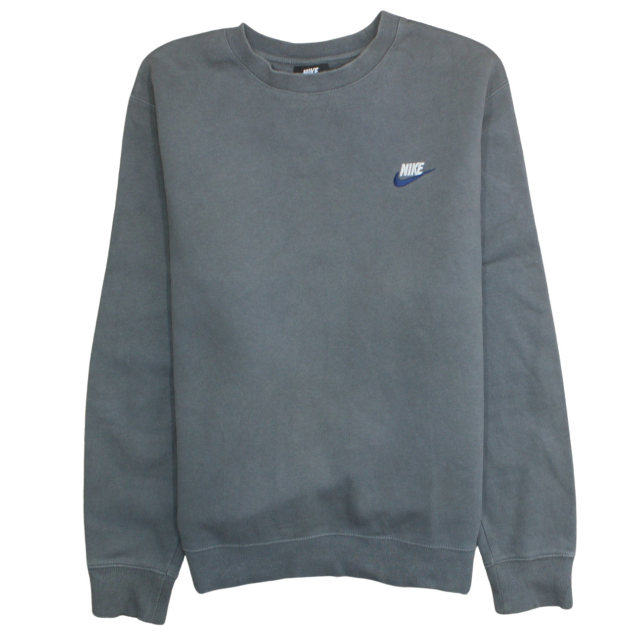 Nike Men's Grey L Pullover Crew Neck Fleece Sweatshirt
