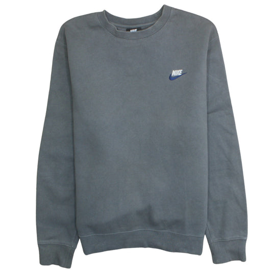 Nike Men's Grey L Pullover Crew Neck Fleece Sweatshirt