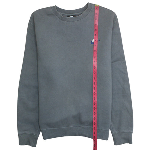 Nike Men's Grey L Pullover Crew Neck Fleece Sweatshirt