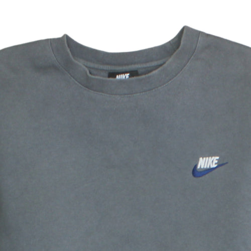 Nike Men's Grey L Pullover Crew Neck Fleece Sweatshirt