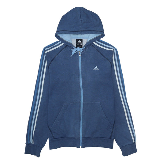 Adidas Men's Blue Full Zip Hoodie L Performance Essentials