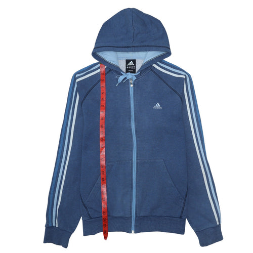 Adidas Men's Blue Full Zip Hoodie L Performance Essentials