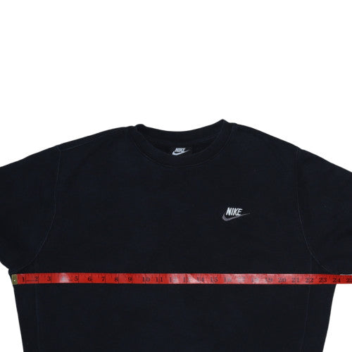 Nike Men's Black Crew Neck Pullover Sweatshirt M Regular Fit