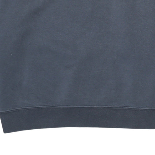 Nike Men's Grey Long Sleeve Pullover Sweatshirt M Logo Sportswear