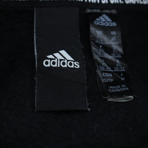 Adidas Womens Black XS Pullover Hoodie Sweatshirt with Logo