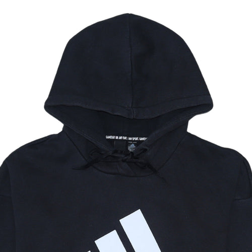 Adidas Womens Black XS Pullover Hoodie Sweatshirt with Logo