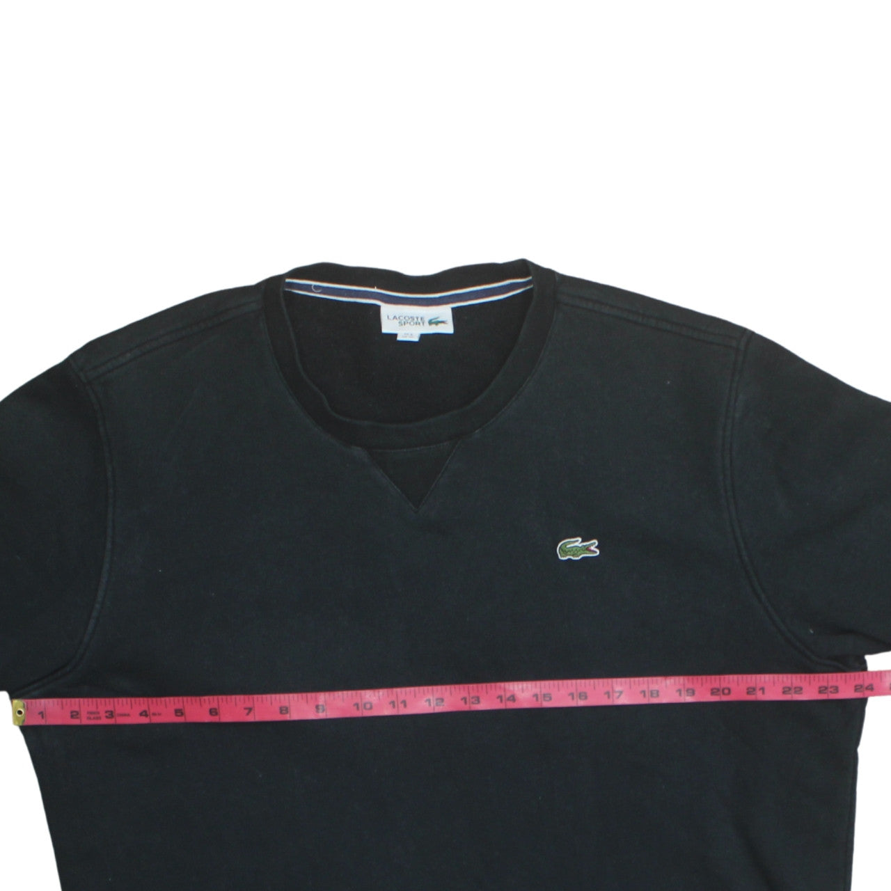 Lacoste Sport Men's Black Crew Neck Pullover Sweatshirt XL