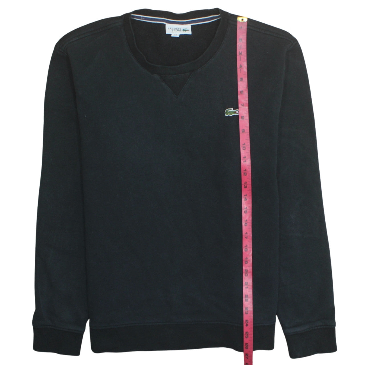 Lacoste Sport Men's Black Crew Neck Pullover Sweatshirt XL