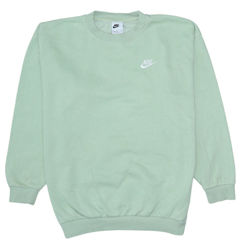 Nike Boys Green XL Pullover Sweatshirt Crew Neck Fleece Logo Top