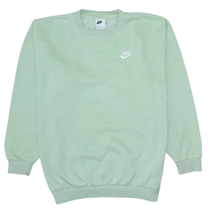 Nike Boys Green XL Pullover Sweatshirt Crew Neck Fleece Logo Top