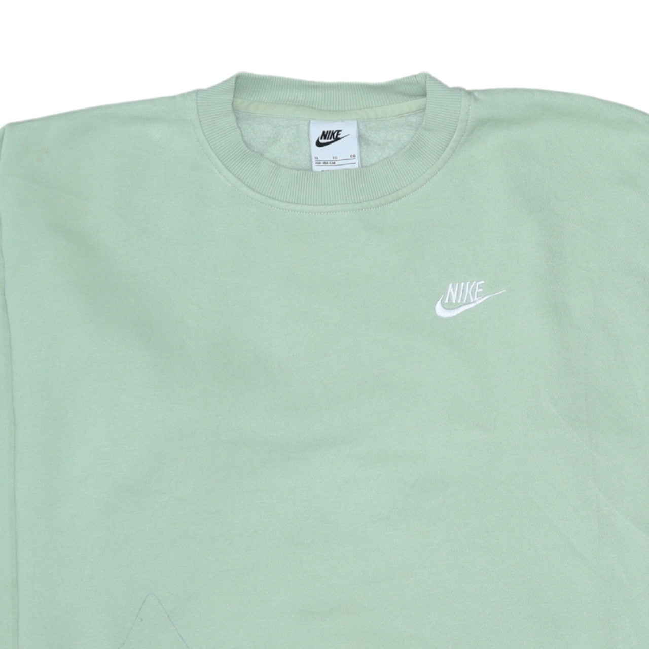 Nike Boys Green XL Pullover Sweatshirt Crew Neck Fleece Logo Top