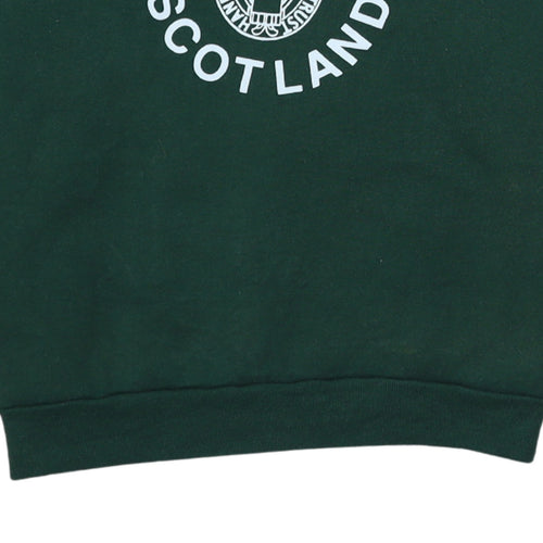 Fruit of the Loom Men’s Green HCPT Scotland Logo Pullover Sweatshirt L
