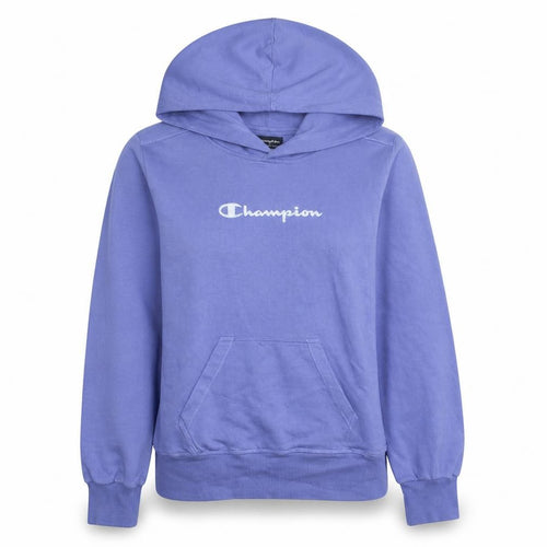Champion Womens Purple Pullover Hoodie L Cotton Blend Casual Sweatshirt
