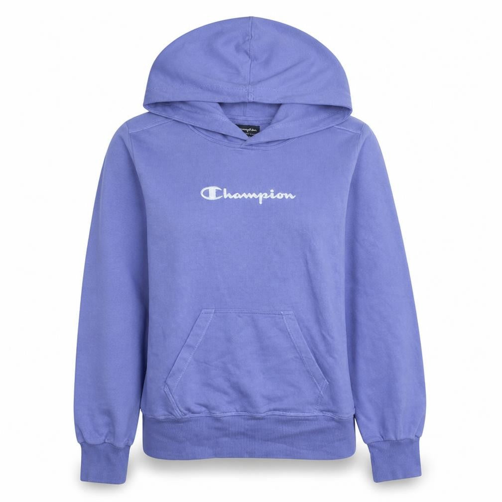 Champion Womens Purple Pullover Hoodie L Cotton Blend Casual Sweatshirt
