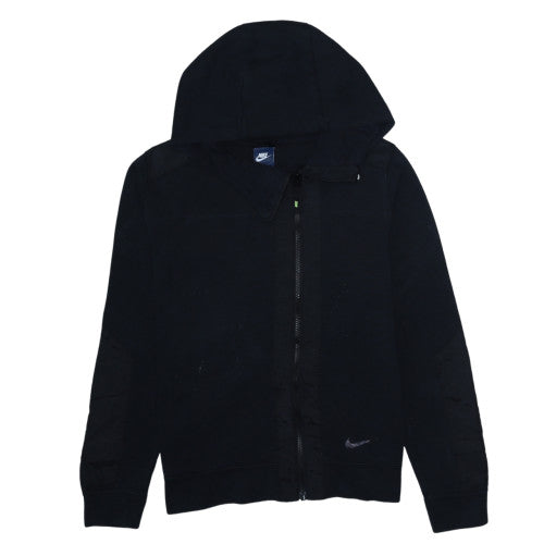 Nike Men's Black Full Zip Hoodie Size M Cotton Blend