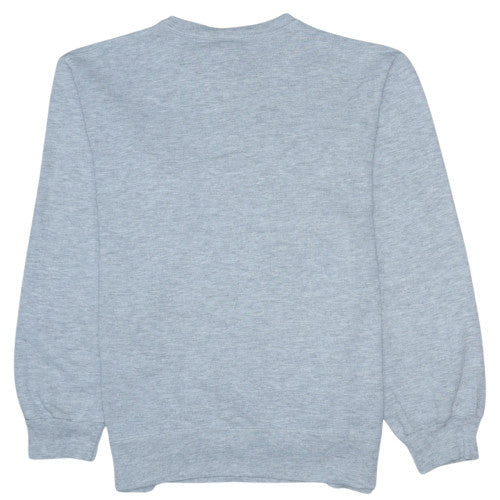 Champion Men's Grey Pullover Sweatshirt L Vintage Logo Fleece