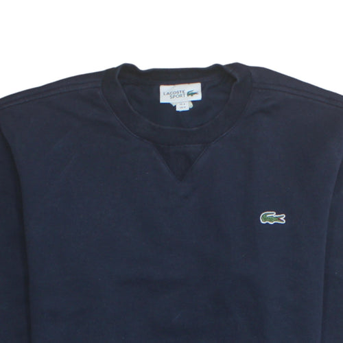 Lacoste Men's Blue Crew Neck Pullover Sweatshirt M