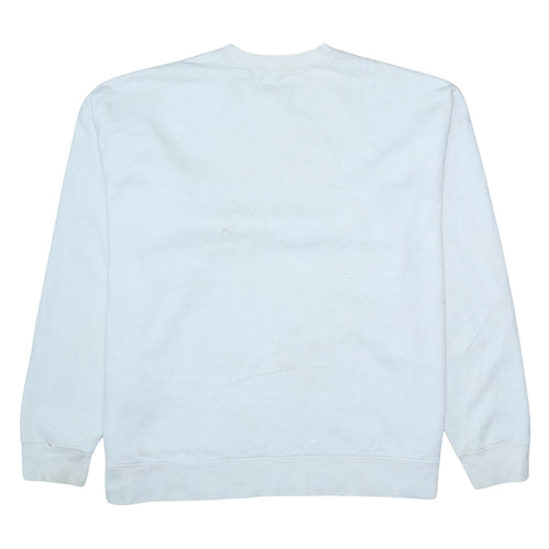 Levi's Line 8 Men's White XL Crew Neck Logo Sweatshirt