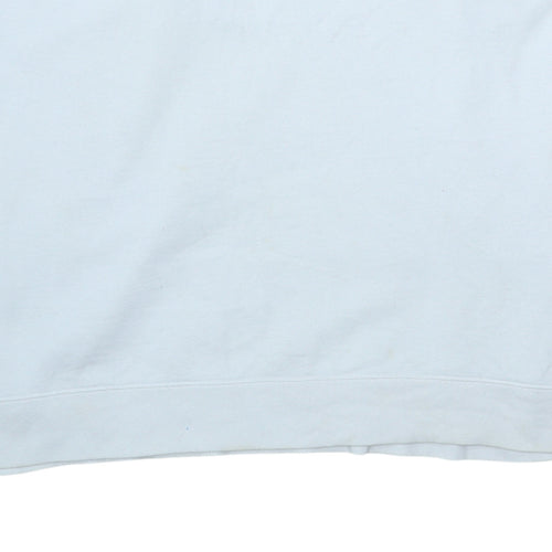 Levi's Line 8 Men's White XL Crew Neck Logo Sweatshirt