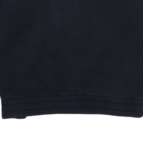 Adidas Boys Black 13-14 Years 1/4 Zip Fleece Sweatshirt