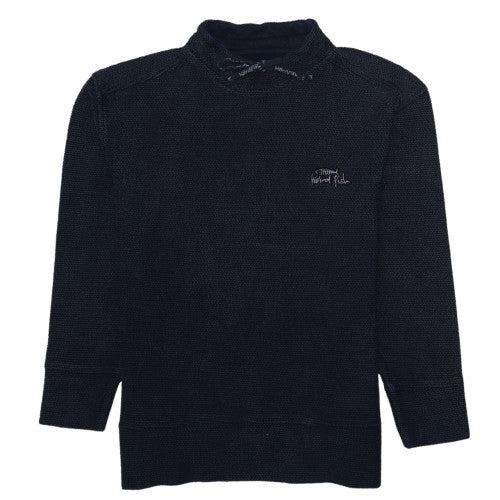 Weird Fish Mens Blue Cotton Blend Pullover Sweatshirt Size L