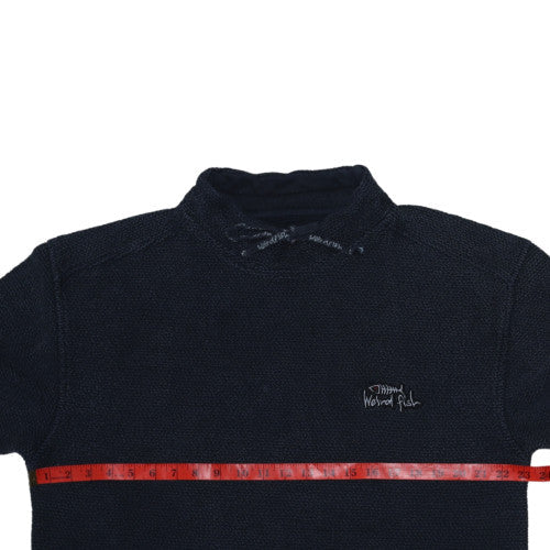Weird Fish Mens Blue Cotton Blend Pullover Sweatshirt Size L