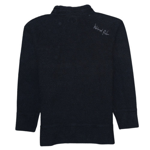 Weird Fish Mens Blue Cotton Blend Pullover Sweatshirt Size L