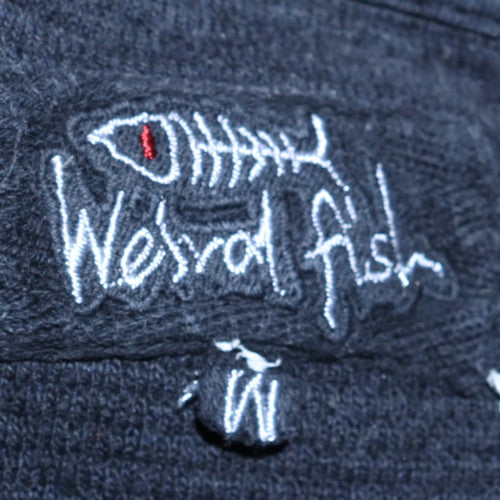 Weird Fish Mens Blue Cotton Blend Pullover Sweatshirt Size L