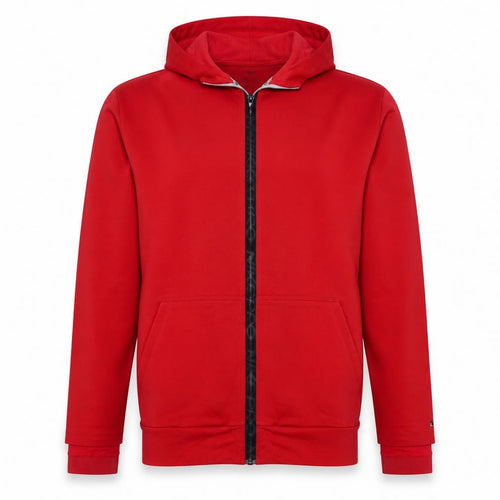 Nike Men's Red Full Zip Dri-Fit Athletic Hoodie Size L
