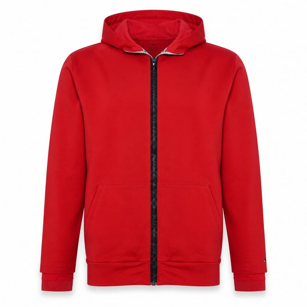 Nike Men's Red Full Zip Dri-Fit Athletic Hoodie Size L