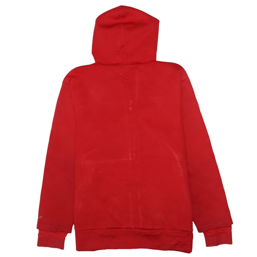 Nike Men's Red Full Zip Dri-Fit Athletic Hoodie Size L