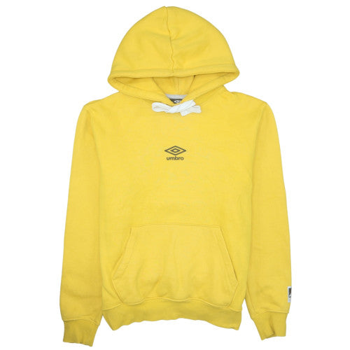 Umbro Men Yellow Pullover Hoodie M Regular Fit Sportswear