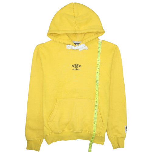 Umbro Men Yellow Pullover Hoodie M Regular Fit Sportswear