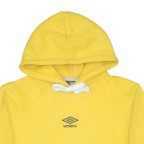 Umbro Men Yellow Pullover Hoodie M Regular Fit Sportswear
