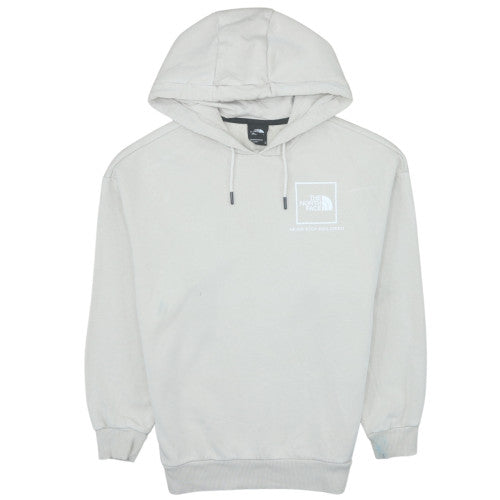 The North Face Womens Beige Pullover Hoodie Medium Fleece Lined Casual