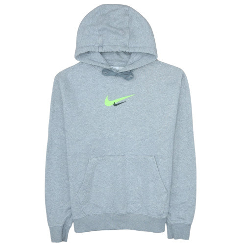 Nike Mens Grey Pullover Hoodie M Sports Fleece Sweatshirt