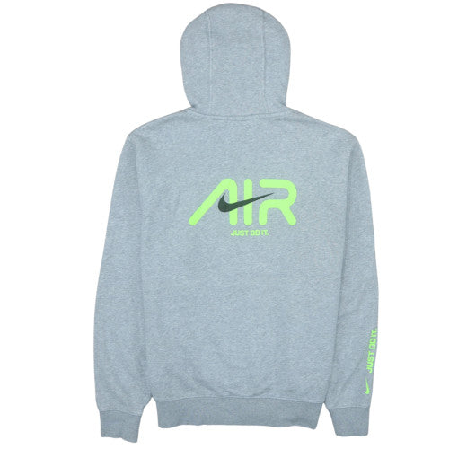 Nike Mens Grey Pullover Hoodie M Sports Fleece Sweatshirt