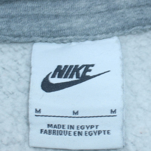 Nike Mens Grey Pullover Hoodie M Sports Fleece Sweatshirt