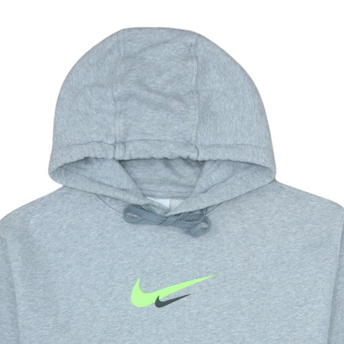 Nike Mens Grey Pullover Hoodie M Sports Fleece Sweatshirt
